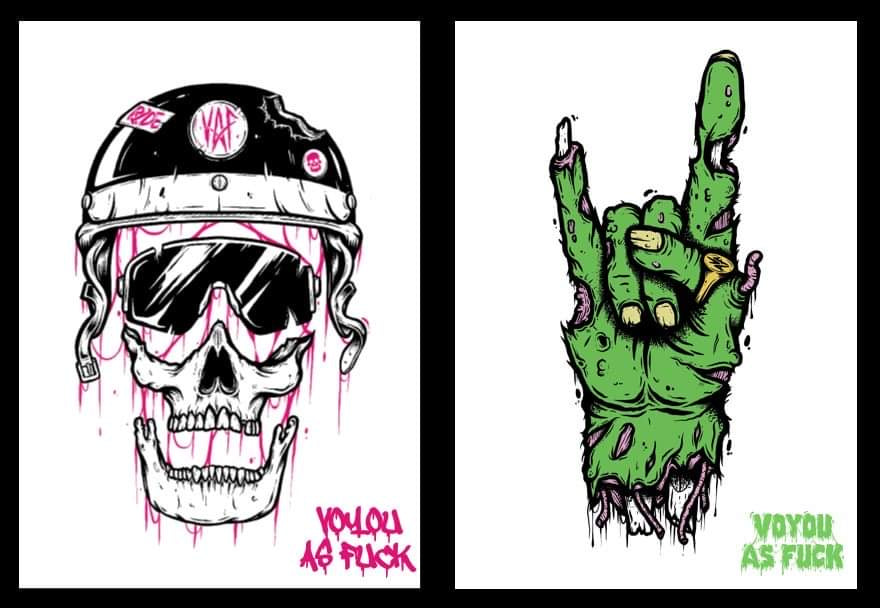 PRINT VOYOU ZOMBIE HAND